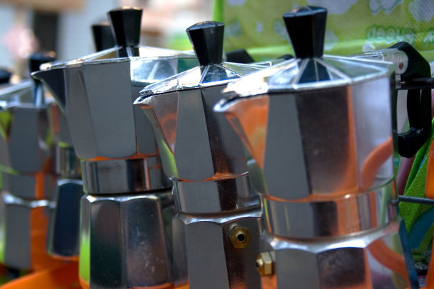 意大利咖啡机，叫做Caffettiera图片下载