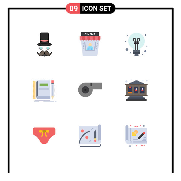 设置9个商业平面颜色包图片下载