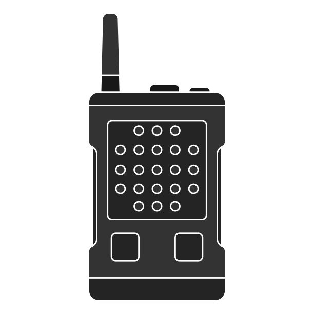 孤立的无线电通信图标图片下载
