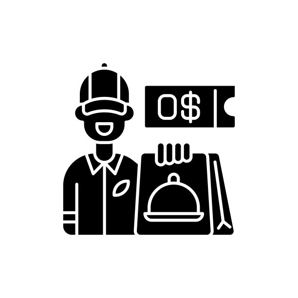 免费送货券黑色字形图标图片下载