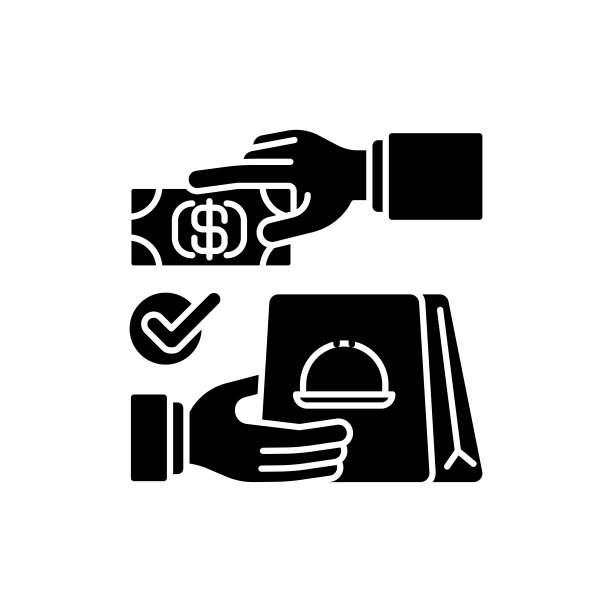 货到付款黑色象形图标图片下载