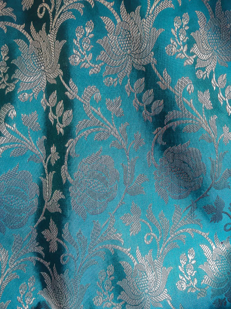 无缝花纹与涡纹花纹装饰。面料设计资料图图片下载