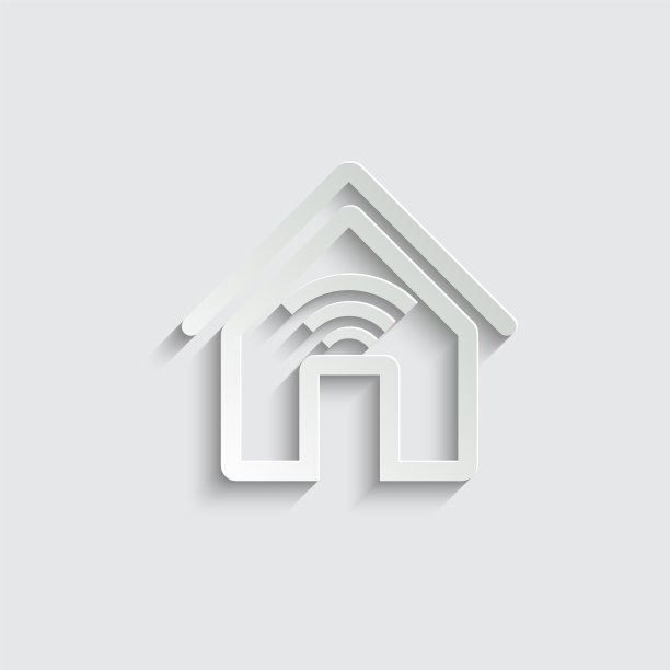 房屋图标智能家居线性黑色图标图片下载