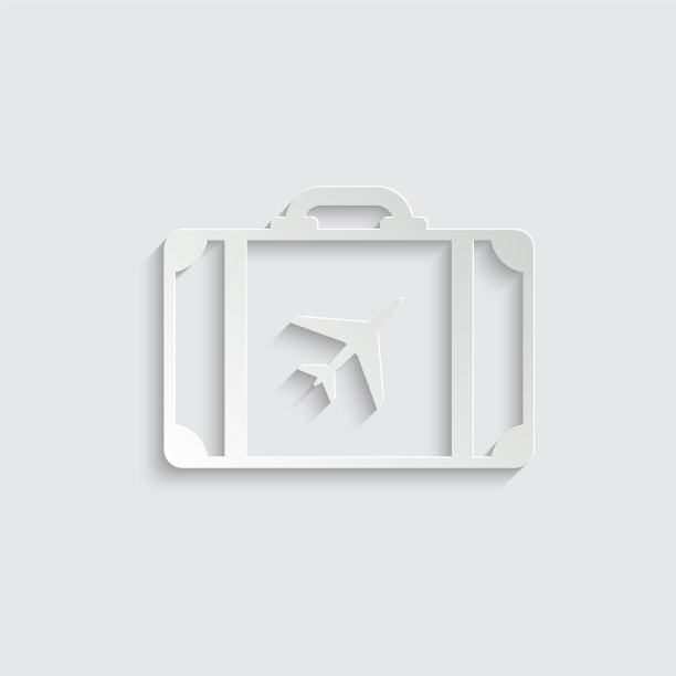 纸质旅行箱旅行的图标图片下载