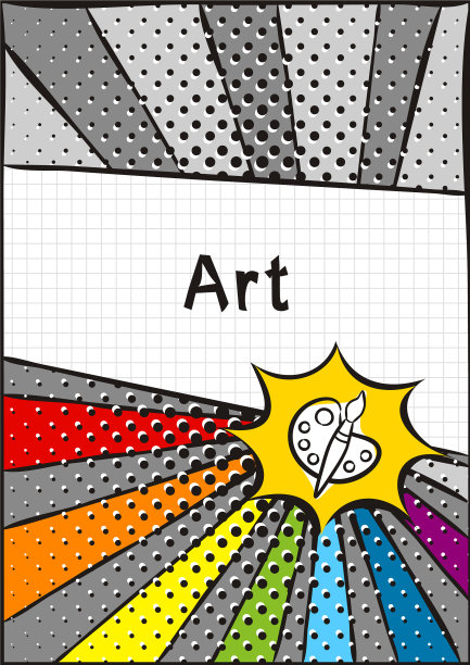 学校笔记本或美术书的封面图片下载