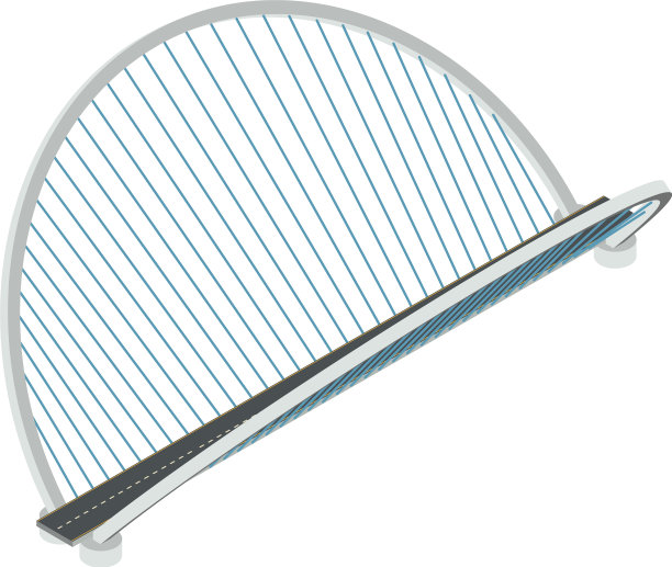 未来桥图标等距风格图片下载