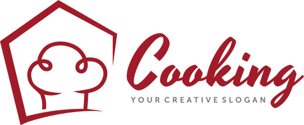 烹饪和餐厅标识设计图片下载