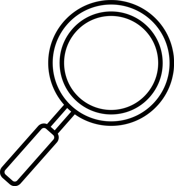 放大镜图标线条风格图片下载