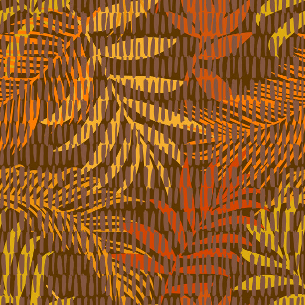 植物无缝图案混合虚线印刷纹理。手绘奇异的树枝和树叶。花卉背景制成的草本植物和树叶的时尚，纺织和织物。图片下载