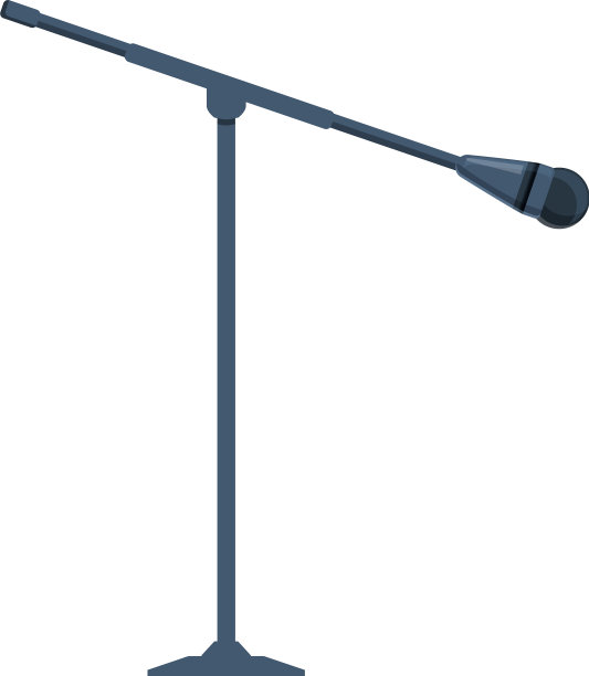 电影麦克风图标卡通风格图片下载