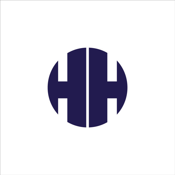 字母HH或H标志设计模板图片下载