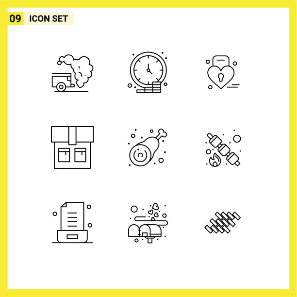 主题提纲和可编辑的符号图片下载