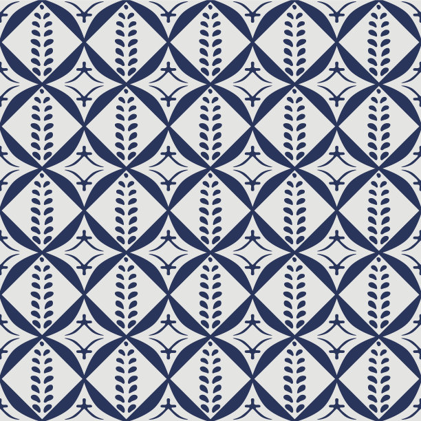 日本叶子图案正方形矢量无缝模式图片下载