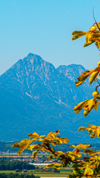 奥地利阿尔卑斯山的美景图片下载