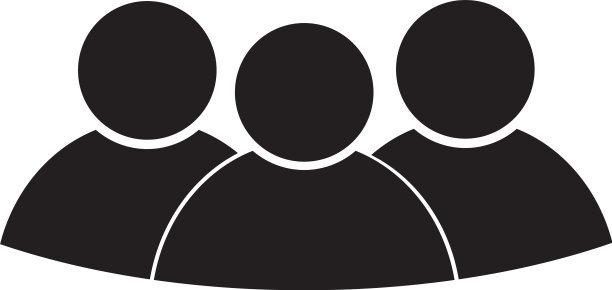 三人平业务孤立图标符号图片下载