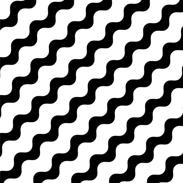 黑白波浪纹图案抽象图片下载