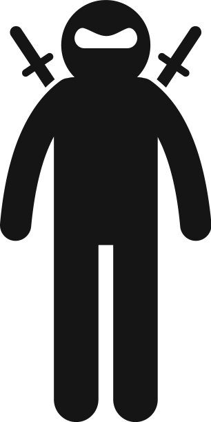 日本忍者图标简约风格图片下载