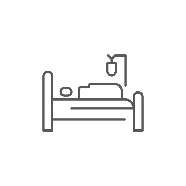 病床上有病人输血图标图片下载