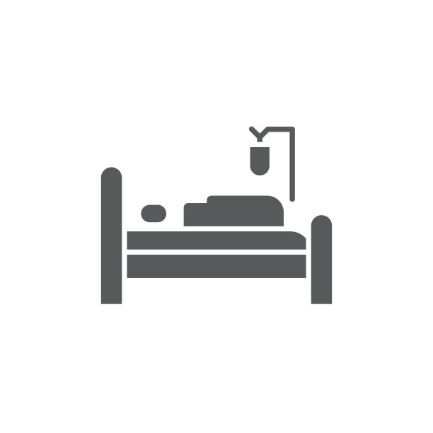 病床上有病人输血图标图片下载