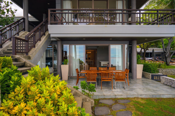 泰国华欣海滨度假胜地和酒店出租的海滩前平房的景观风景和外部图片下载