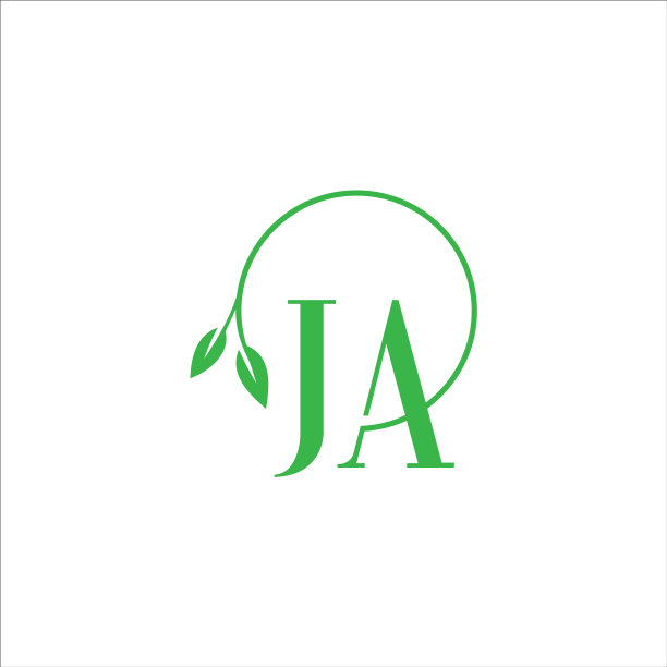 字母JA或AJ标志设计模板图片下载