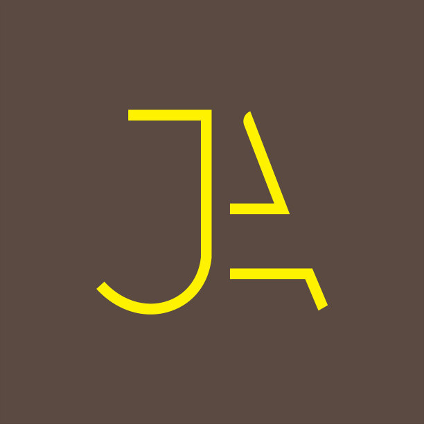 字母JA或AJ标志设计模板图片下载
