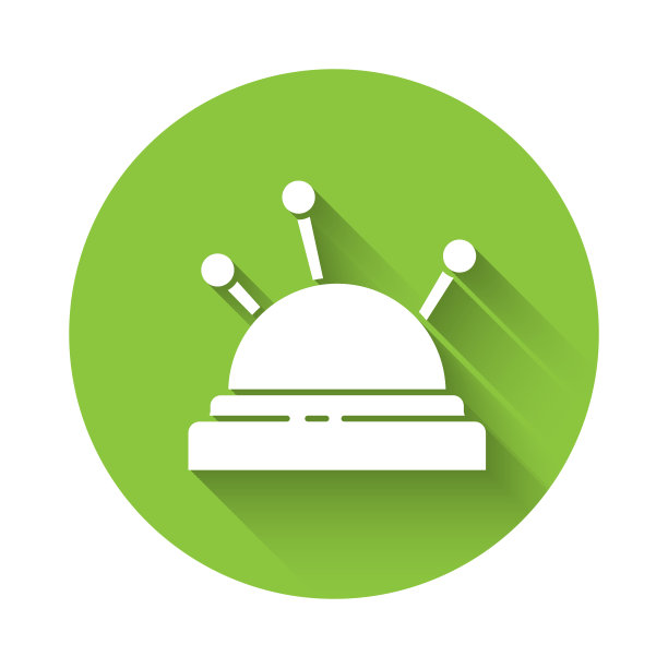 白色针床与针标隔绝图片下载