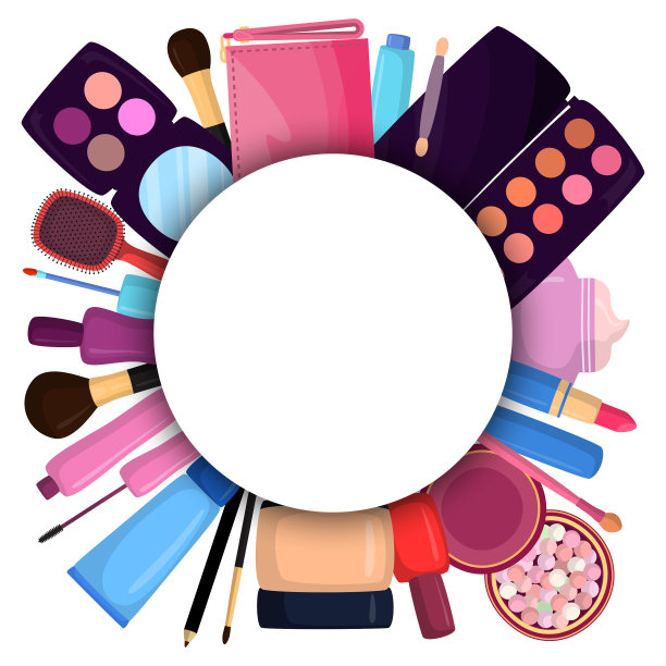 化妆品袋装化妆大师粉彩妆图片下载