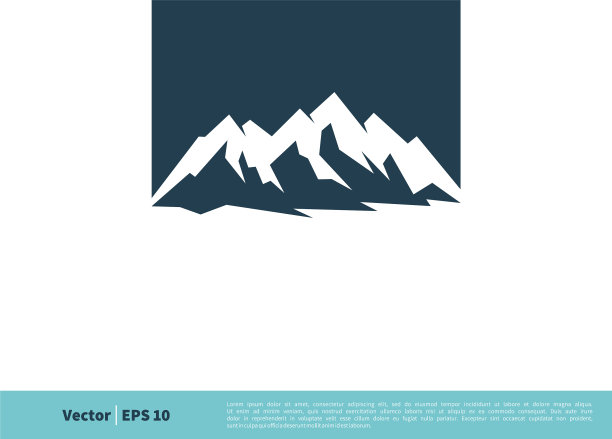 石山图标标志模板设计eps 10图片下载