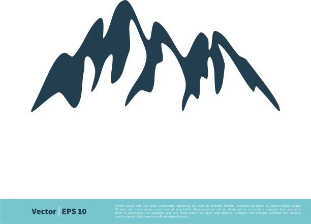石山图标标志模板设计eps 10图片下载