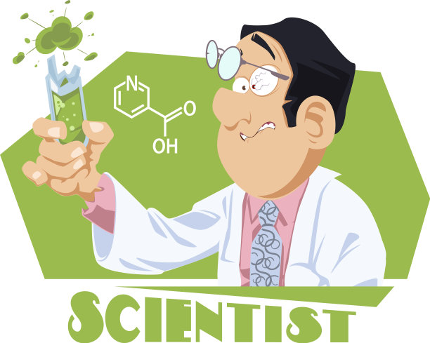 科学家化学家有趣地分析实验室烧瓶图片下载