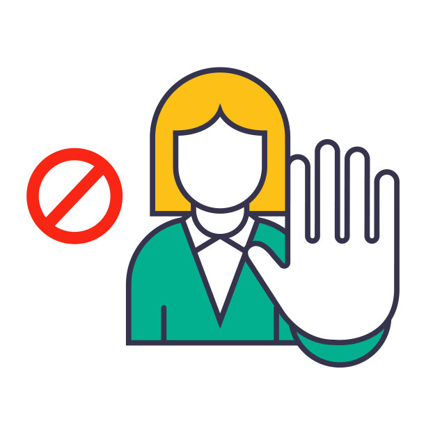 用手势示意一个女孩停下来图片下载