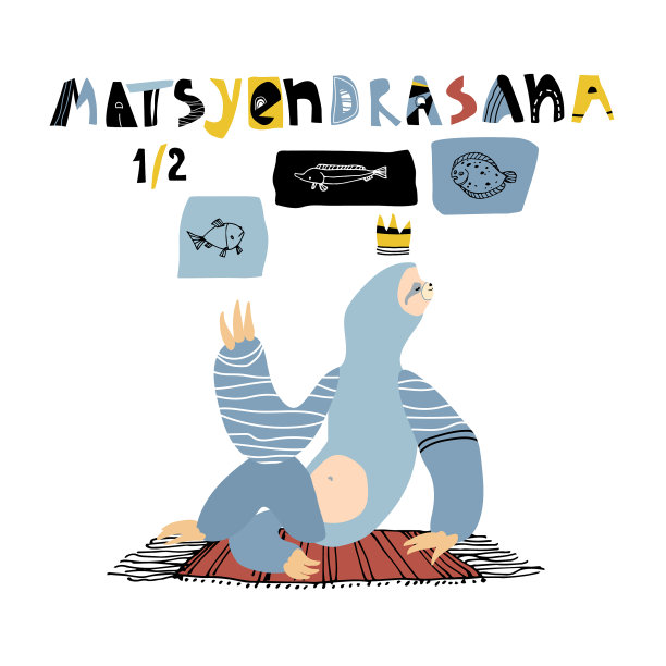 23、懒虫练瑜伽练鱼王图片下载