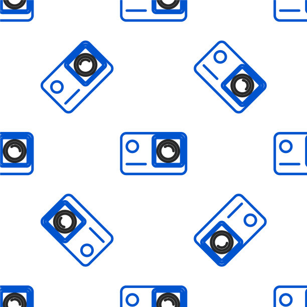 线行动极端相机图标孤立无缝图片下载