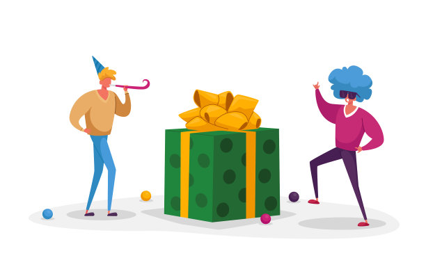 欢快的男人们戴着滑稽的帽子和假发图片下载