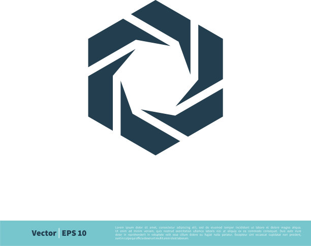 相机镜头图标标志模板设计eps 10图片下载