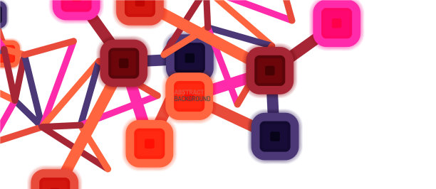 抽象的正方形网点连接方式图片下载