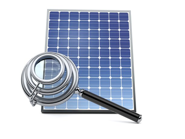 光电板与放大镜图片下载