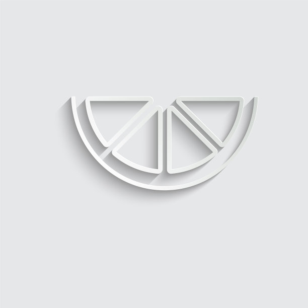 柠檬图标黑色新鲜柑橘半个柠檬图片下载