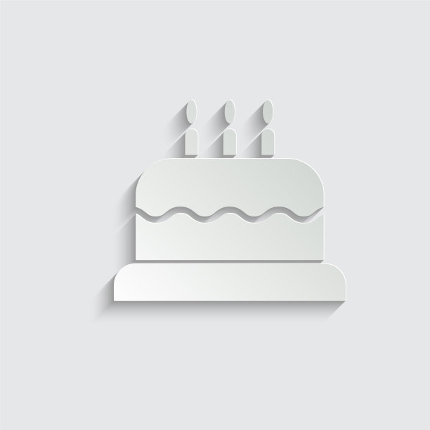 纸蛋糕图标生日蛋糕标志图片下载