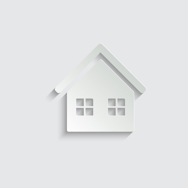 纸房子与心的图标家爱图标家庭图片下载