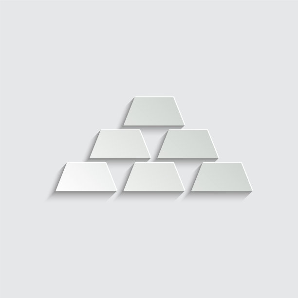 金色图标：金色条形商业贸易图片下载