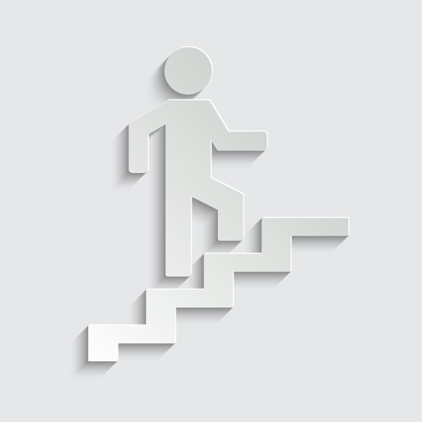 在楼梯上爬的人，图标，应用程序的图标图片下载