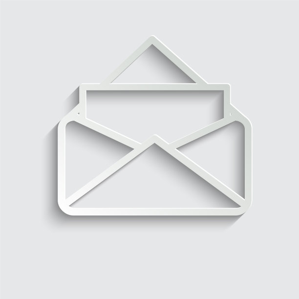 邮件图标信封线条风格图片下载