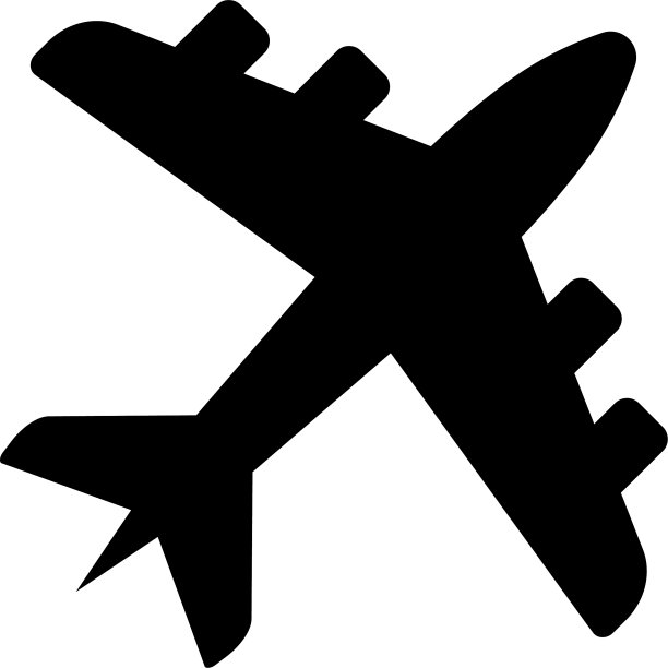 飞机-运输图标设计模板图片下载