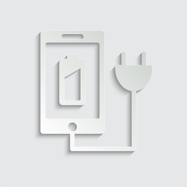 纸手机充电电池图标手机图片下载