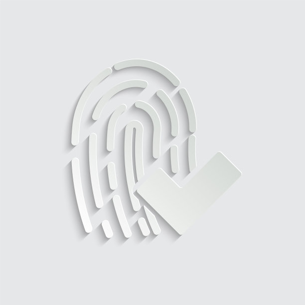 纸上指纹图标和检查表图标图片下载