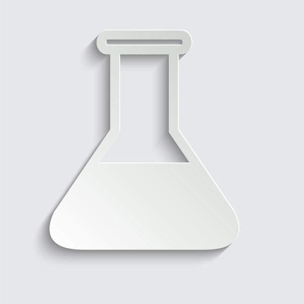 试管图标化学装置符号黑色图片下载