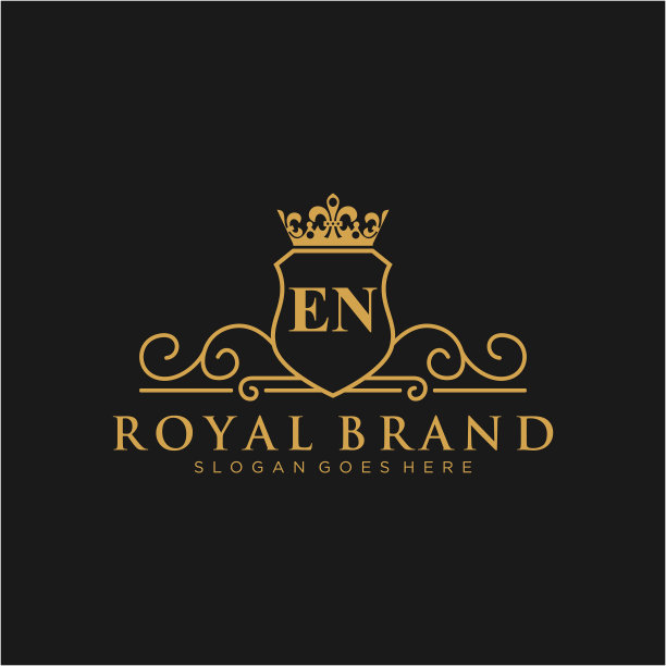 字母初始豪华品牌标志模板图片下载