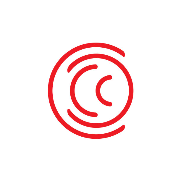 字母cc简单的几何线条标志图片下载